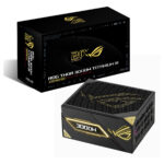ASUS ROG Thor 3000W Titanium III Edition güç kaynağı, 20. yıl özel tasarım, ARGB aydınlatma ve PCIe 5.1 uyumlu, tam modüler ATX 3.1 güç kaynağı.