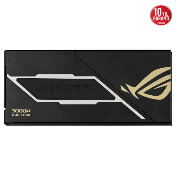 ASUS ROG Thor 3000W Titanium III Edition güç kaynağı, yüksek performans ve dayanıklılık sunan, şık tasarımlı ve 10 yıl garanti ile güvenilir bir güç kaynağı.