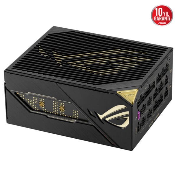 ASUS ROG Thor 3000W Titanium III Edition güç kaynağı, yüksek performans ve dayanıklılık sunan, 20 yıl garanti ile öne çıkan bir bilgisayar güç kaynağı.