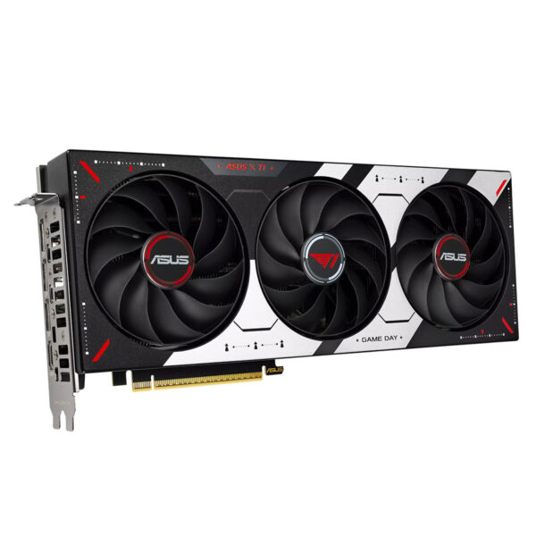 ASUS T1 GeForce RTX 5070 12GB GDDR7 OC Edition ekran kartı, üç fanlı soğutma sistemi ve yüksek performans özellikleriyle dikkat çekiyor.