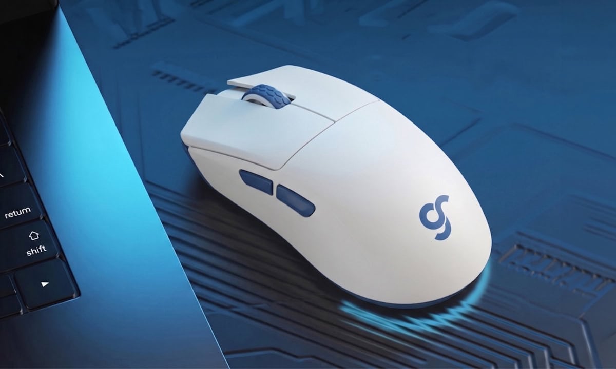 Oyun için tasarlanmış beyaz kablosuz mouse ve klavye seti, yüksek hassasiyet ve hızlı tepki sağlar, oyun performansını artırır.