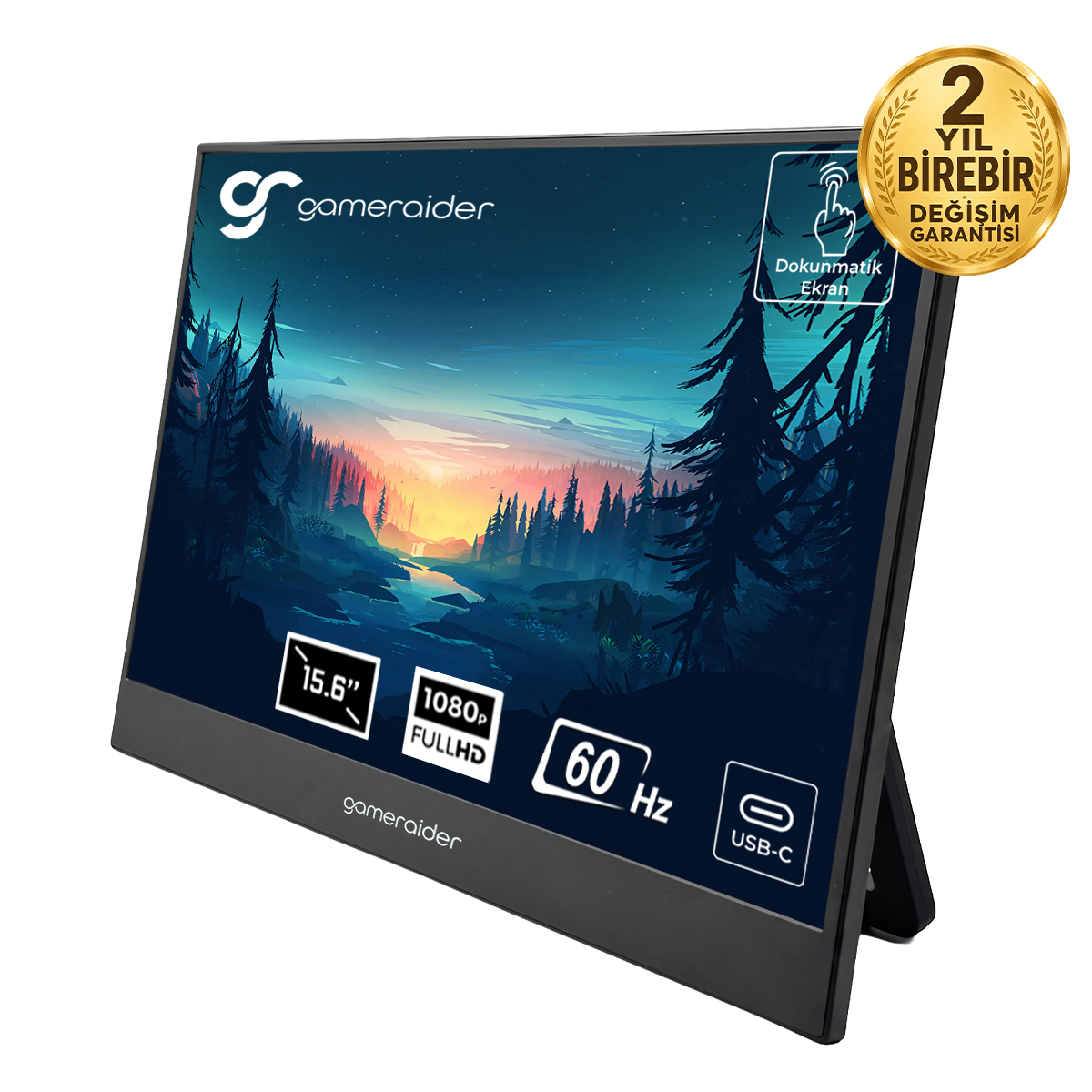 Gameraider P15 Touch 15 6 Inc 60hz Full Hd Ips Dokunmatik Tasinabilir Monitor 2 Yil Birebir Degisim Garantili Y1 1
