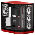 HYTE Y50 RGB Black Cherry Panaromik Temperli Cam Mid Tower ATX Gaming Kasa