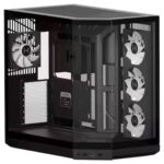 HYTE Y50 RGB Pitch Black Panaromik Temperli Cam USB 3.2 Mid Tower ATX Gaming Kasa