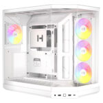 HYTE Y50 RGB Snow White Panaromik Temperli Cam USB 3.2 Mid Tower ATX Gaming Kasa