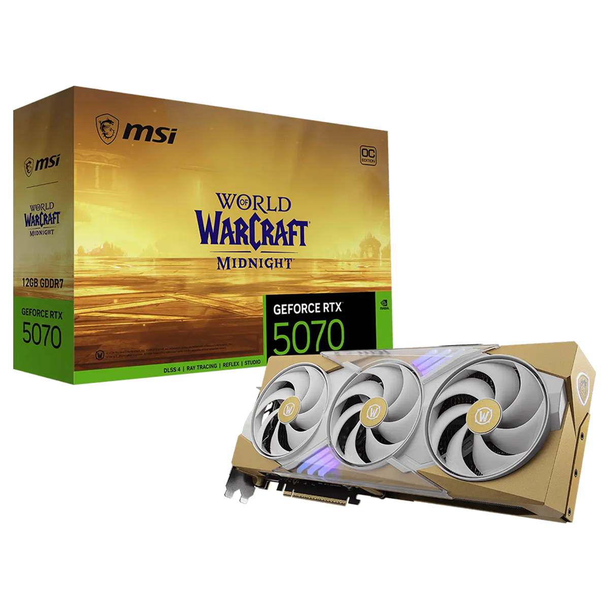Msi Geforce Rtx 5070 12g World Of Warcraft Midnight Light Edition Oc 12gb Gddr7 192 Bit Dlss 4 Ekran Karti C1