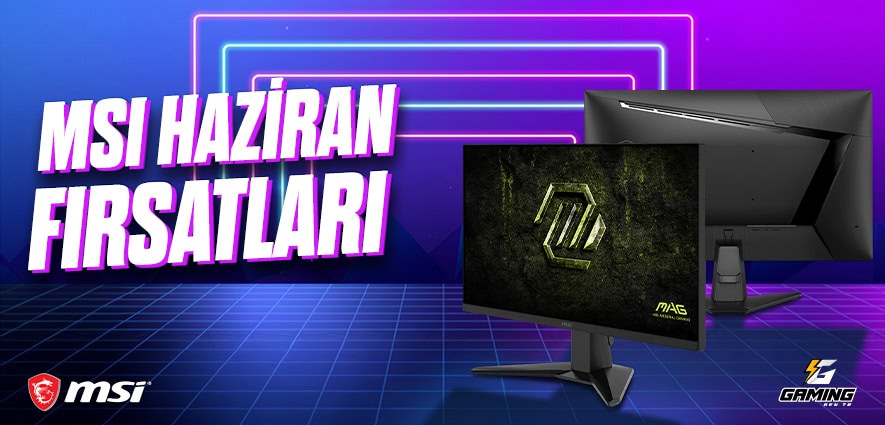 MSI Haziran Fırsatları MSI markalı bilgisayar monitörleri ve gaming ürünleri, MSI Haziran fırsatlarıyla uygun fiyatlarla satışta. Yüksek performans ve kaliteli oyun deneyimi için ideal seçim.
