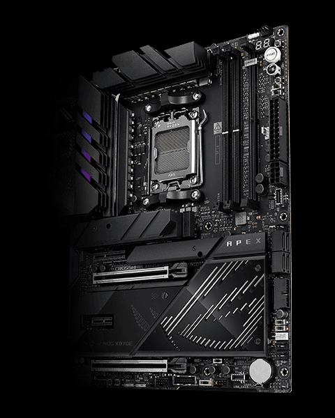 ROG CROSSHAIR X870E APEX ASUS ROG CROSSHAIR X870E APEX 9600MHz (OC) DDR5 Soket AM5 M.2 Type-C ATX Anakart h12