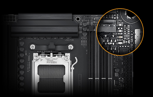 TUF GAMING B850M-PLUS WIFI ASUS TUF Gaming B850M-PLUS WiFi 8000MHz (OC) DDR5 Soket AM5 M.2 HDMI DP mATX Anakart h13