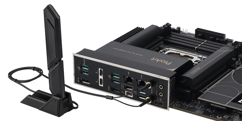 ProArt logoZ890-Creator WiFi ASUS ProArt Z890-Creator WiFi 8600MHz (OC) DDR5 Soket LGA1851 M.2 ATX Anakart h14