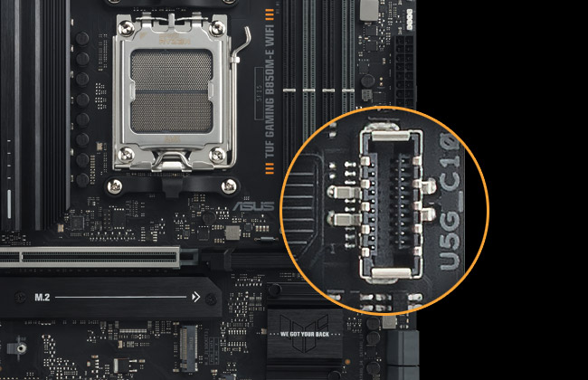 TUF GAMING B850M-E WIFI ASUS TUF GAMING B850M-E WIFI 8000MHz (OC) DDR5 Soket AM5 M.2 HDMI DP mATX Anakart h15