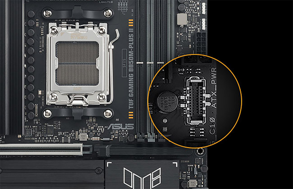 ASUS TUF GAMING B850M-PLUS II 8000MHz (OC) DDR5 Soket AM5 M.2 HDMI DP mATX Anakart h16