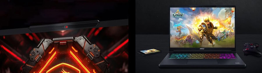 MSI gaming dizüstü bilgisayarı ve oyun donanımı, yüksek performanslı ekran ve klavye ile oyun tutkunlarına özel tasarım.
