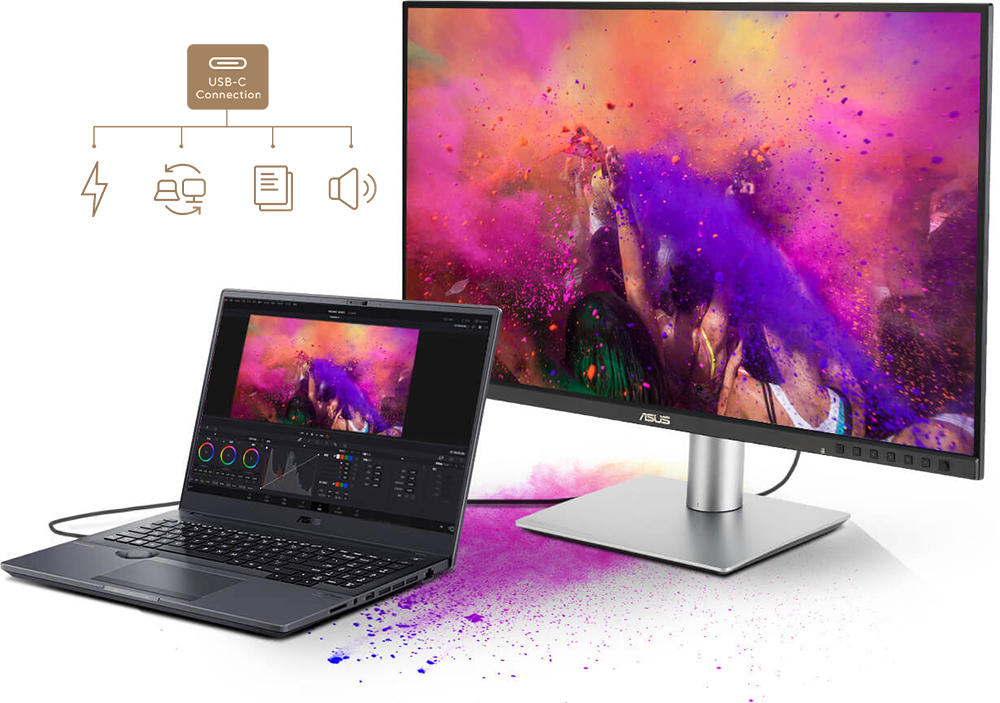 ProArt Display PA278CFRV ASUS ProArt PA278CFRV 27 inç 100Hz 5ms 2K QHD Adaptive Sync IPS Pivot Monitör h17