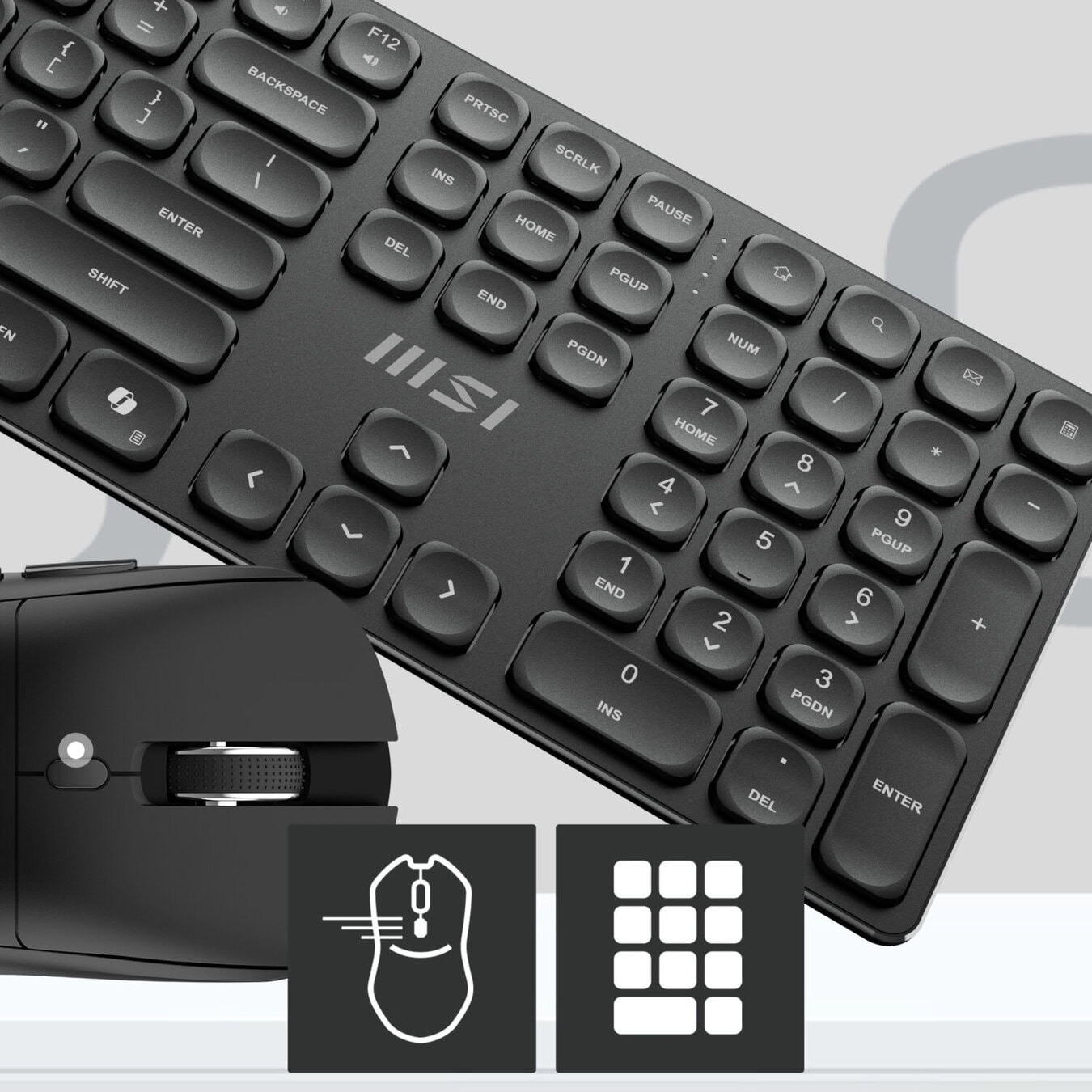 MSI K210 WIRELESS COMBO Kablosuz Türkçe Klavye Mouse Seti h3