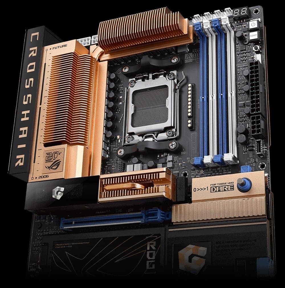 ROG CROSSHAIR 2006 ASUS ROG CROSSHAIR 2006 9600MHz (OC) DDR5 Soket AM5 M.2 HDMI USB4 ATX Anakart h20