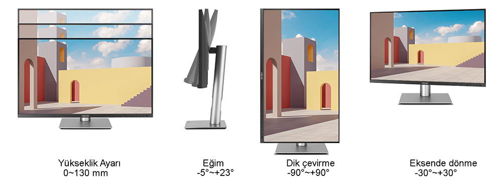 ProArt Display PA278CFRV ASUS ProArt PA278CFRV 27 inç 100Hz 5ms 2K QHD Adaptive Sync IPS Pivot Monitör h22