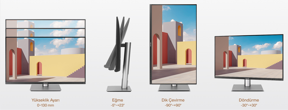 ProArt Display PA279CRV ASUS ProArt PA279CRV 27 inç 60Hz 5ms 4K UHD Adaptive Sync HDR400 IPS Pivot Monitör h21