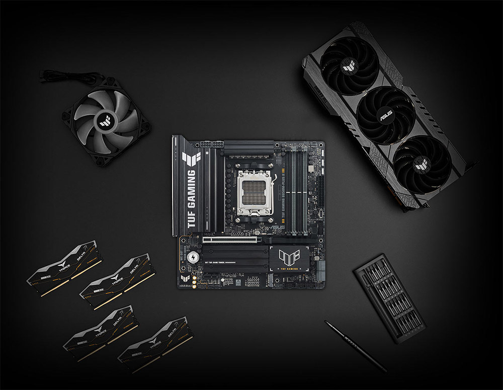 ASUS TUF GAMING B850M-PLUS II 8000MHz (OC) DDR5 Soket AM5 M.2 HDMI DP mATX Anakart h26
