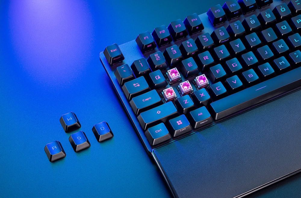 ROG Strix Scope II RX ASUS ROG Strix Scope II RX Red Switch RGB Kablolu İngilizce Mekanik Gaming Klavye h3