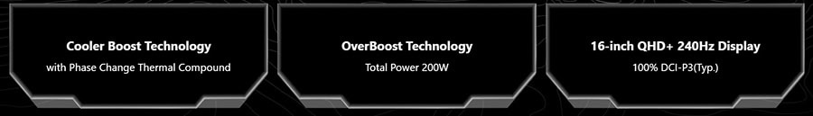 MSI CROSSHAIR 16 HX E14WGK-047XTR Intel Core i7-14650HX GeForce RTX 5070 8GB 115W 16GB DDR5 1TB SSD 16 inç 2K QHD+ 240Hz FreeDos Gaming Laptop h3