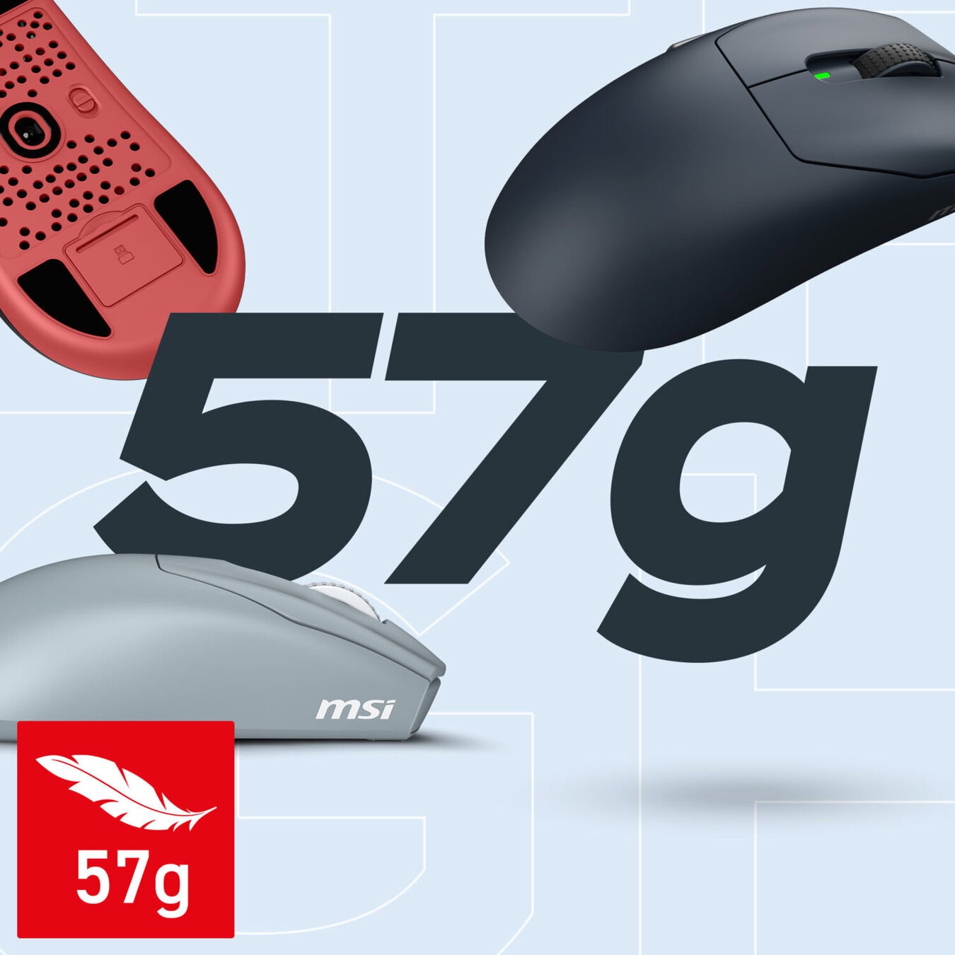 MSI FORGE GM340 WIRELESS Black PixArt 3311 Sensör RGB Kablosuz Gaming Mouse h4