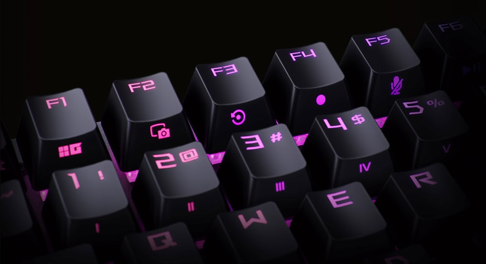 ROG Strix Scope II RX ASUS ROG Strix Scope II RX Red Switch RGB Kablolu İngilizce Mekanik Gaming Klavye h5