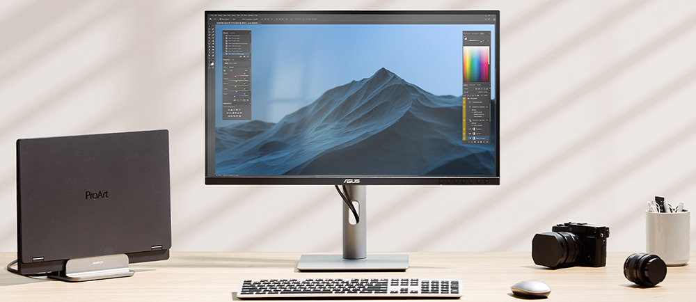 ProArt Display PA278CFRV ASUS ProArt PA278CFRV 27 inç 100Hz 5ms 2K QHD Adaptive Sync IPS Pivot Monitör h7