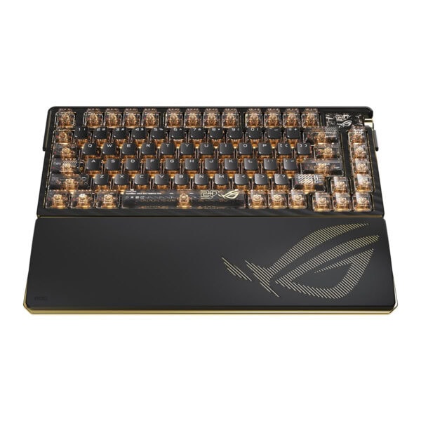 ASUS ROG Azoth Extreme Edition 20. Yıl NX Mekanik Switch RGB Kablosuz Türkçe Gaming Klavye, şık tasarım ve yüksek performanslı mekanik anahtarlar ile dikkat çekiyor.