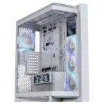 ASUS ROG Cronox GR801 White Edition ARGB Panaromik Temperli Cam LCD Ekranlı Full Tower E-ATX Gaming Kasa