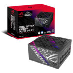 ASUS ROG Strix 1000W Platinum güç kaynağı, PCIe 5.1 ve ATX 3.1 uyumlu, tam modüler, yüksek performanslı bilgisayar güç kaynağı.