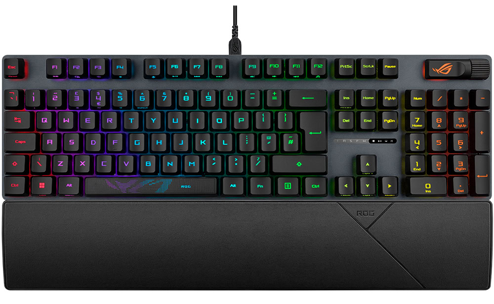 ROG Strix Scope II RX ASUS ROG Strix Scope II RX Red Switch RGB Kablolu İngilizce Mekanik Gaming Klavye h1