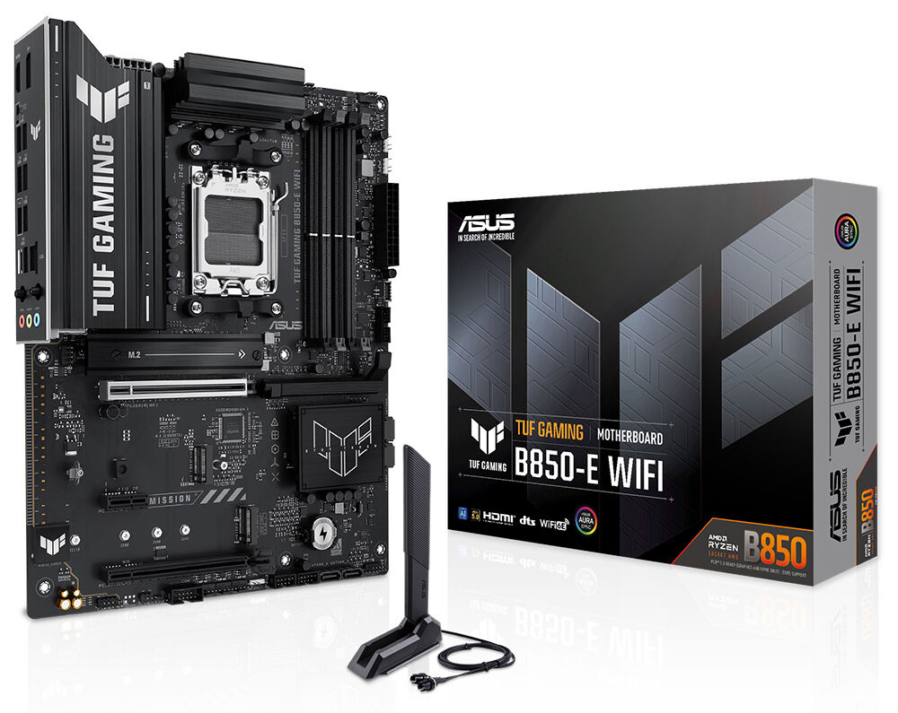 TUF GAMING B850-E WIFI ASUS TUF GAMING B850-E WIFI 8000MHz (OC) DDR5 Soket AM5 M.2 HDMI DP ATX Anakart h1