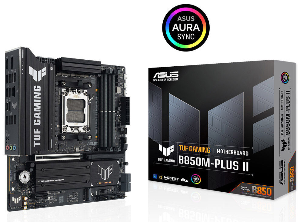 ASUS TUF GAMING B850M-PLUS II 8000MHz (OC) DDR5 Soket AM5 M.2 HDMI DP mATX Anakart h1