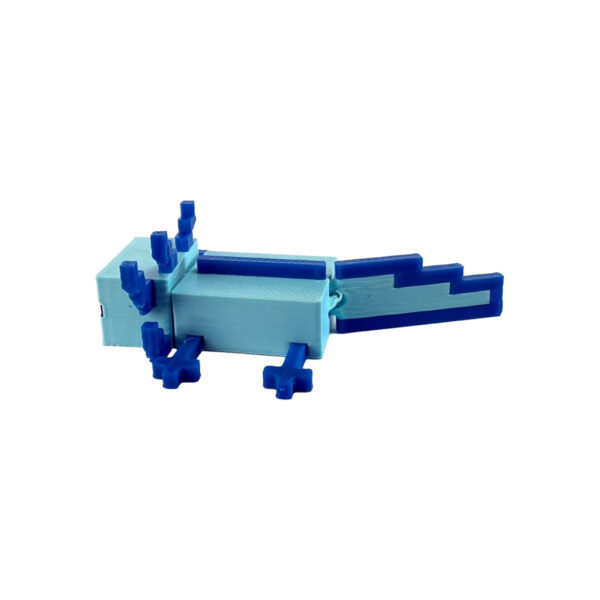 Minecraft Mavi Axolotl Kasa Özel Mini Figür (3 4 Cm) 3
