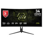 MSI MAG 342CQRF E20 34 inç 200Hz 0.5ms UWQHD FreeSync Premium Rapid VA Kavisli Gaming Monitör