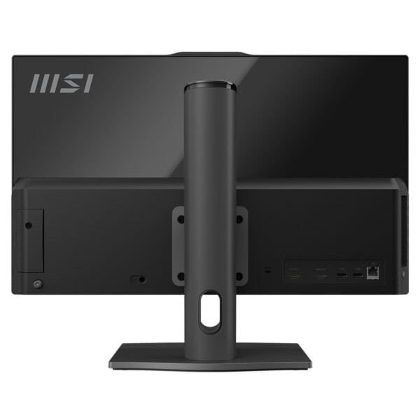 MSI Modern AM242P 1M-2269XEU model bilgisayarın arka görünümü, bağlantı portları ve tasarımı detaylı şekilde gösteriliyor.