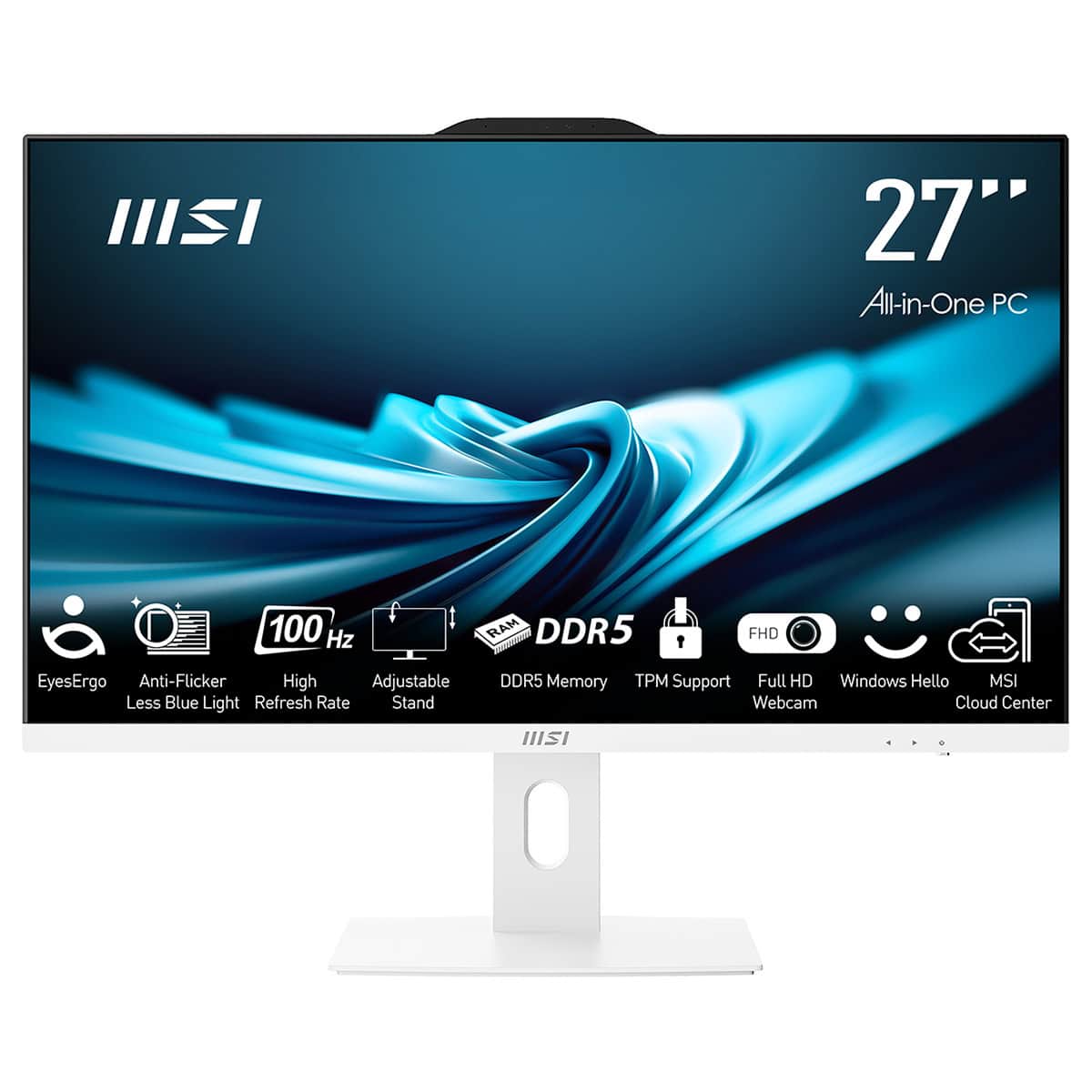 Msi Pro Ap272p 14m 866xeu Intel Core I7 14700 16gb Ddr5 1tb Ssd 27 Inc Full Hd Freedos Beyaz All In One Bilgisayar Fc1
