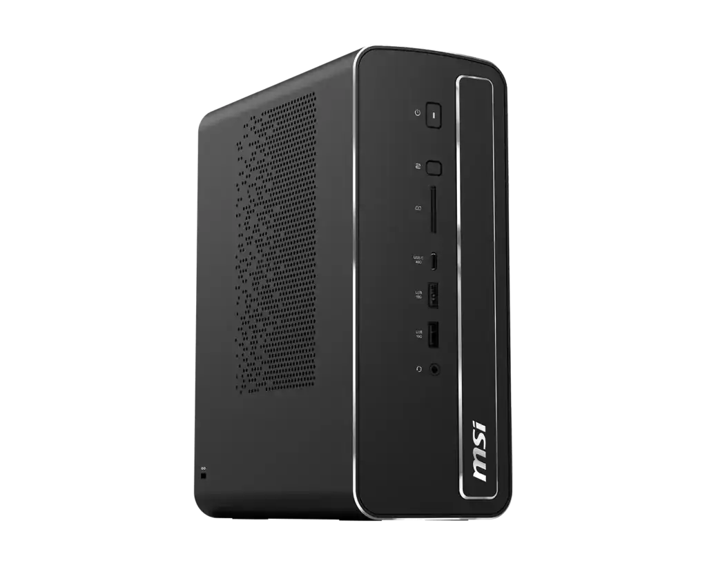 MSI markalı mini bilgisayar, kompakt tasarımı ve çeşitli bağlantı portlarıyla dikkat çekiyor. Oyun ve ofis kullanımı için ideal, yüksek performans sağlar.