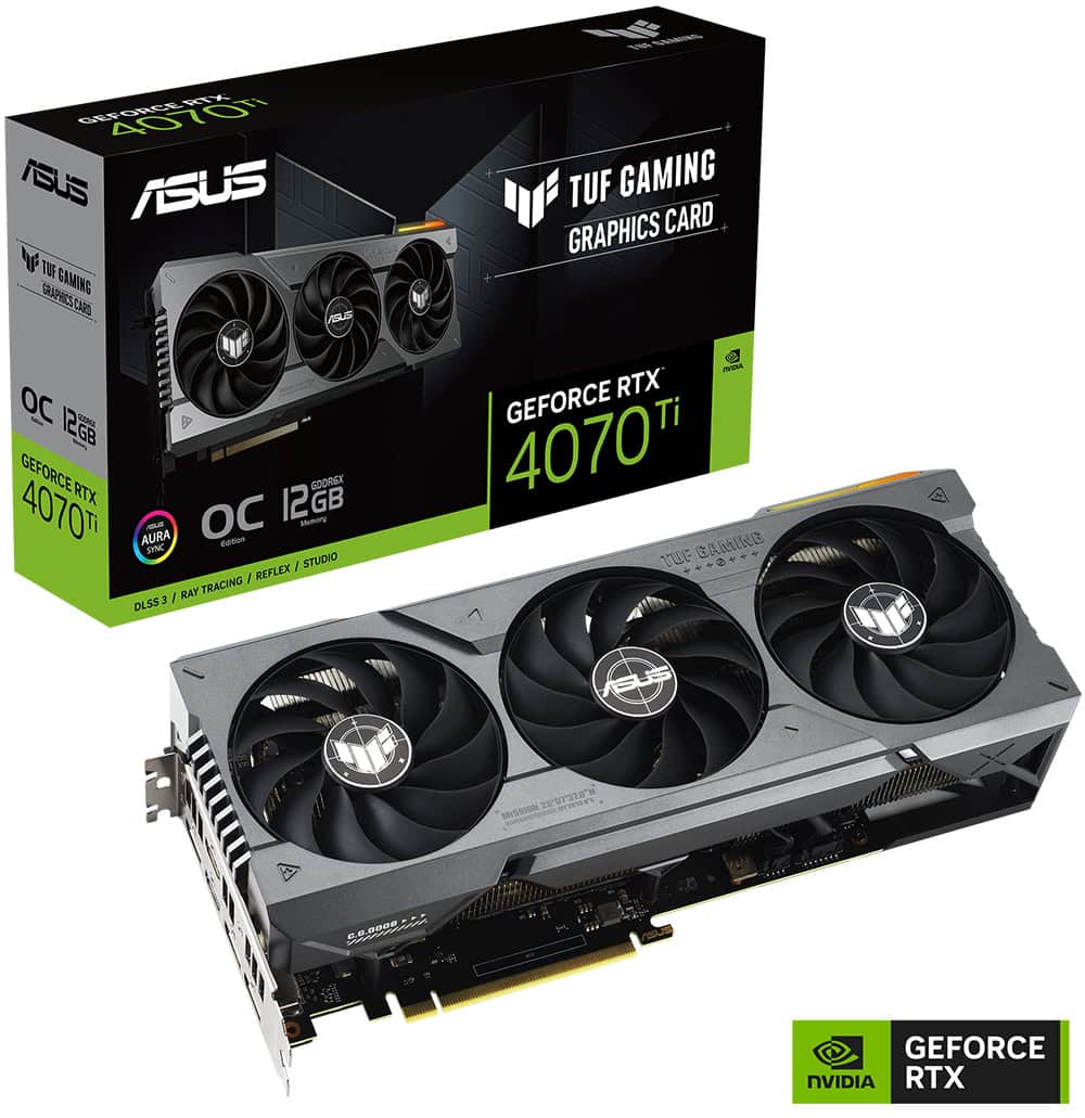 ASUS TUF Gaming GeForce RTX 4070 Ti 12GB GDDR6X OC Edition ASUS TUF GAMING GeForce RTX 4070 Ti OC 12GB GDDR6X 192 Bit DLSS 3 Ekran Kartı h1