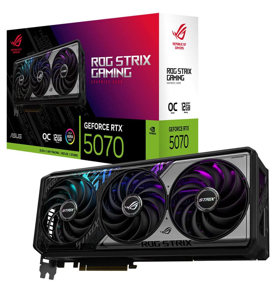 ROG Strix GeForce RTX™ 5070 12GB GDDR7 OC Edition ASUS ROG Strix GeForce RTX 5070 OC 12GB GDDR7 192 Bit DLSS 4 Ekran Kartı h1