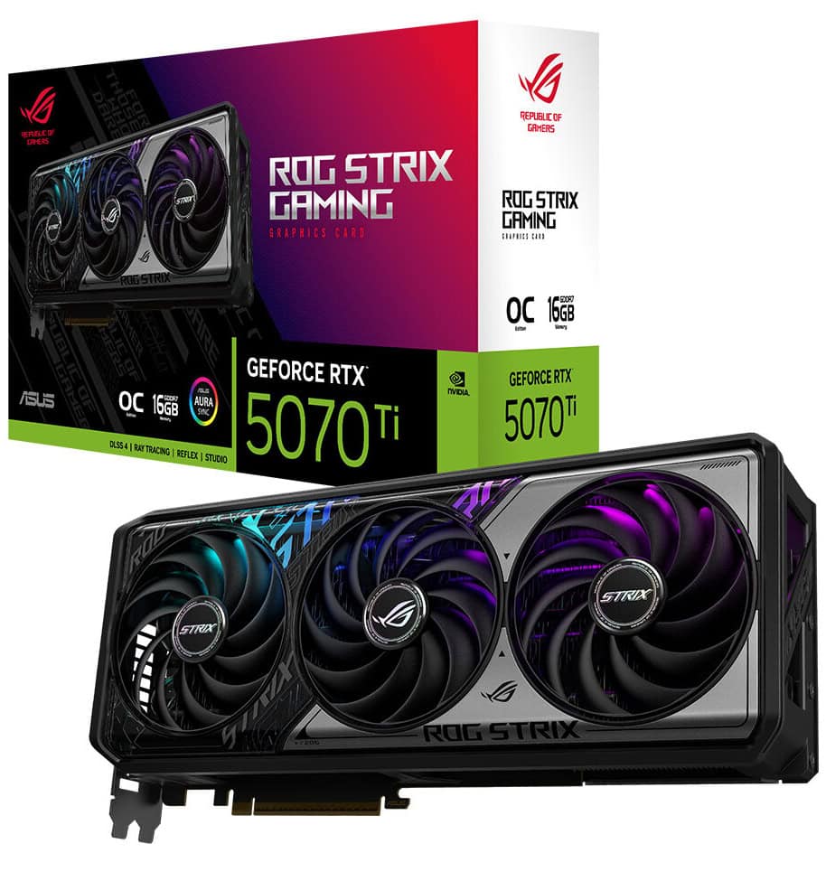 ASUS ROG Strix GeForce RTX 5070 Ti OC 16GB GDDR7 256 Bit DLSS 4 Ekran Kartı h1