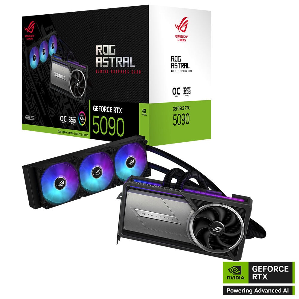 ROG Astral LC GeForce RTX™ 5090 32GB GDDR7 OC Edition ASUS ROG Astral LC GeForce RTX 5090 OC 32GB GDDR7 512 Bit DLSS 4 Sıvı Soğutuculu Ekran Kartı h1