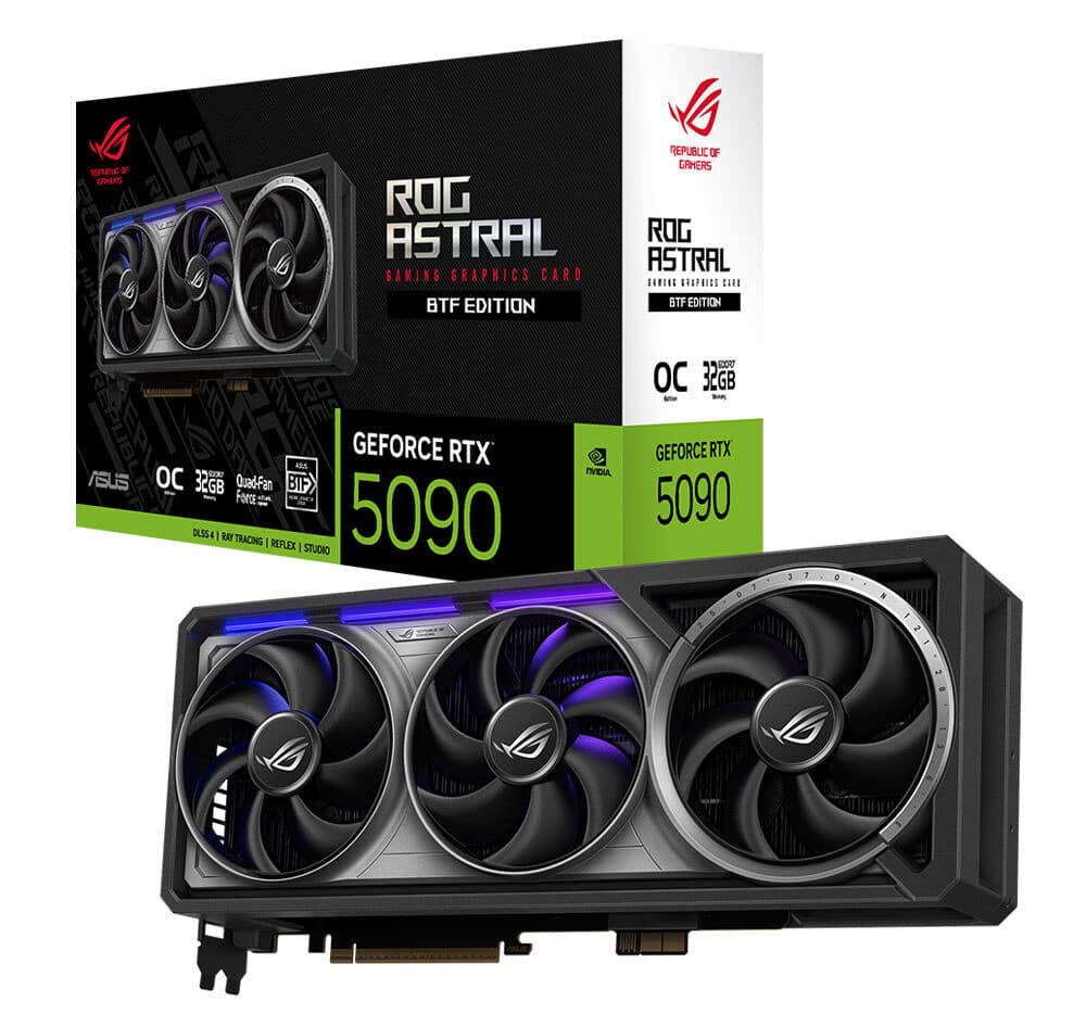 ASUS ROG Astral GeForce RTX 5090 32GB GDDR7 BTF OC Edition 512 Bit DLSS 4 Ekran Kartı h1
