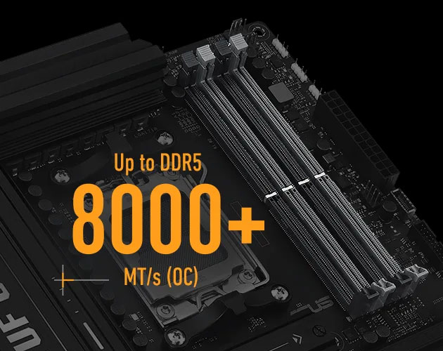 ASUS TUF Gaming B850-PLUS WiFi 8000MHz (OC) DDR5 Soket AM5 M.2 HDMI DP ATX Anakart h5