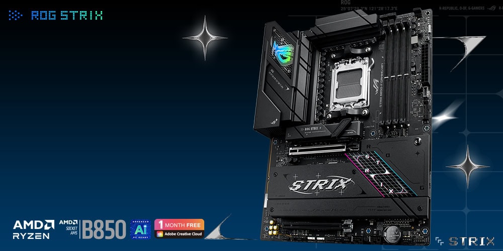 ASUS ROG Strix B850-F Gaming WiFi 8000MHz (OC) DDR5 Soket AM5 M.2 HDMI DP ATX Anakart h2