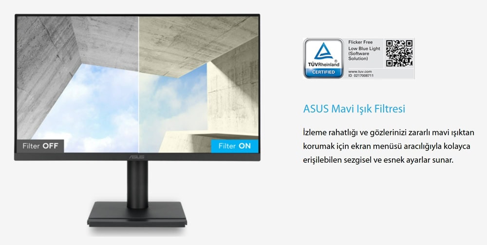 ASUS VA249QGSE 23.8 inç 120Hz 1ms Full HD Adaptive Sync IPS Pivot Gaming Monitör h10