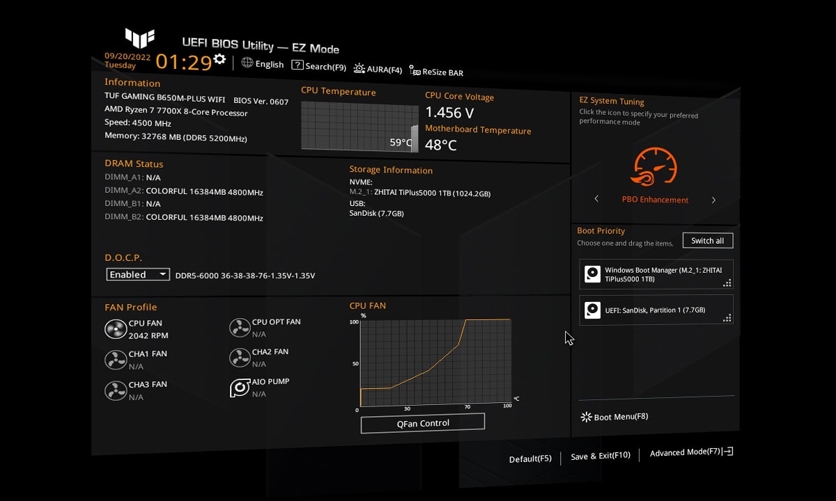 ASUS TUF Gaming B650-E WIFI 8000MHz (OC) DDR5 Soket AM5 M.2 HDMI DP ATX Anakart h4