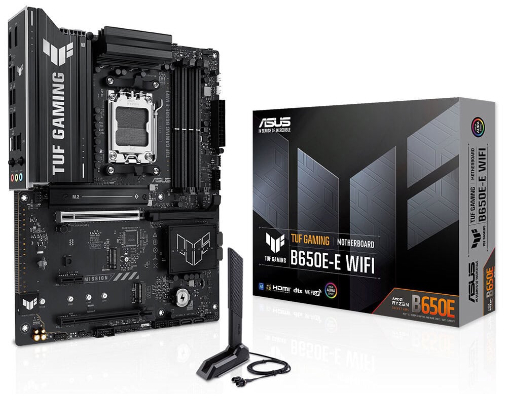TUF GAMING B650E-E WIFI ASUS TUF GAMING B650E-E WIFI 8000MHz (OC) DDR5 Soket AM5 M.2 HDMI DP ATX Anakart h1