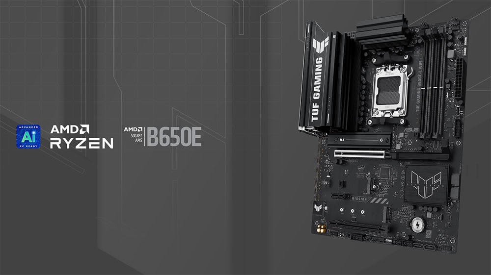 TUF GAMING B650E-E WIFI ASUS TUF GAMING B650E-E WIFI 8000MHz (OC) DDR5 Soket AM5 M.2 HDMI DP ATX Anakart h2